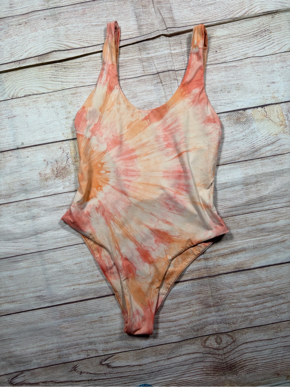Dippin'‎ Daisy's Tie-Dye One-Piece Swimsuit - Peach Pink Orange